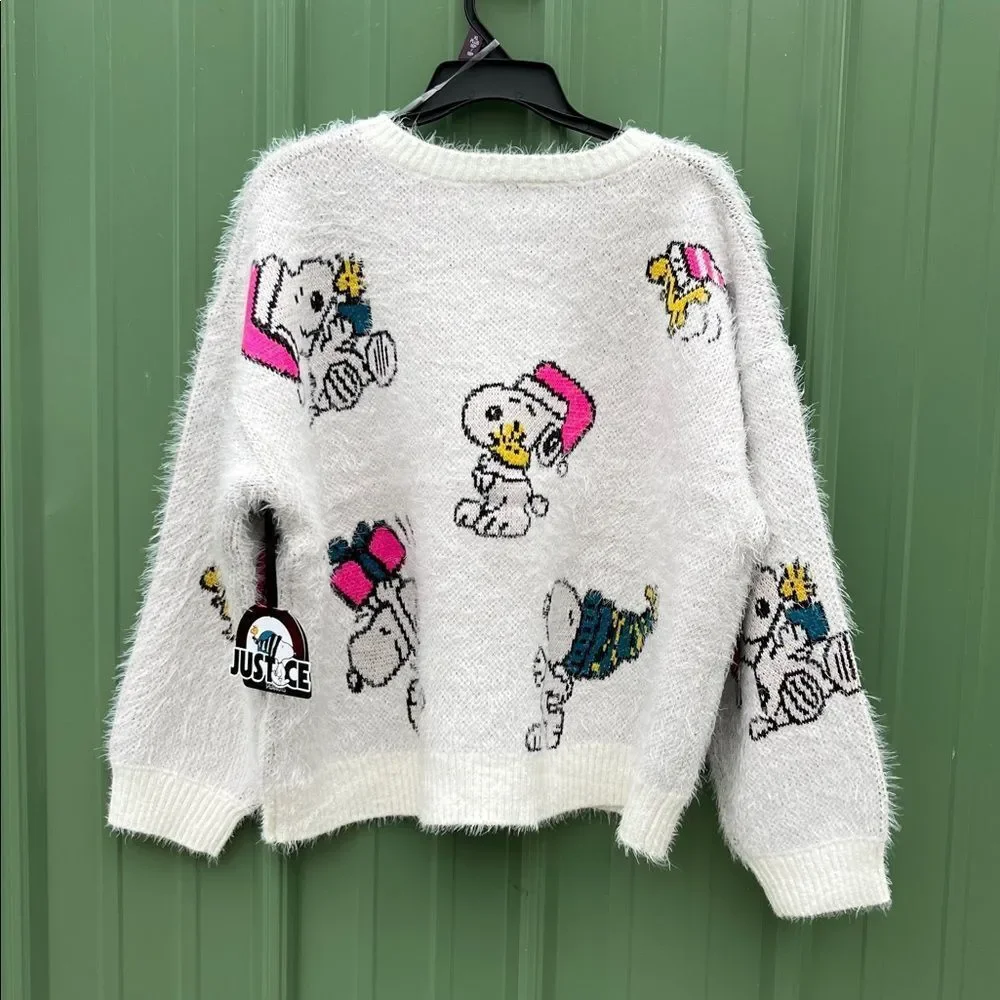 Girls Justice x Snoopy Collab Sweater Shirt Size XL Plus